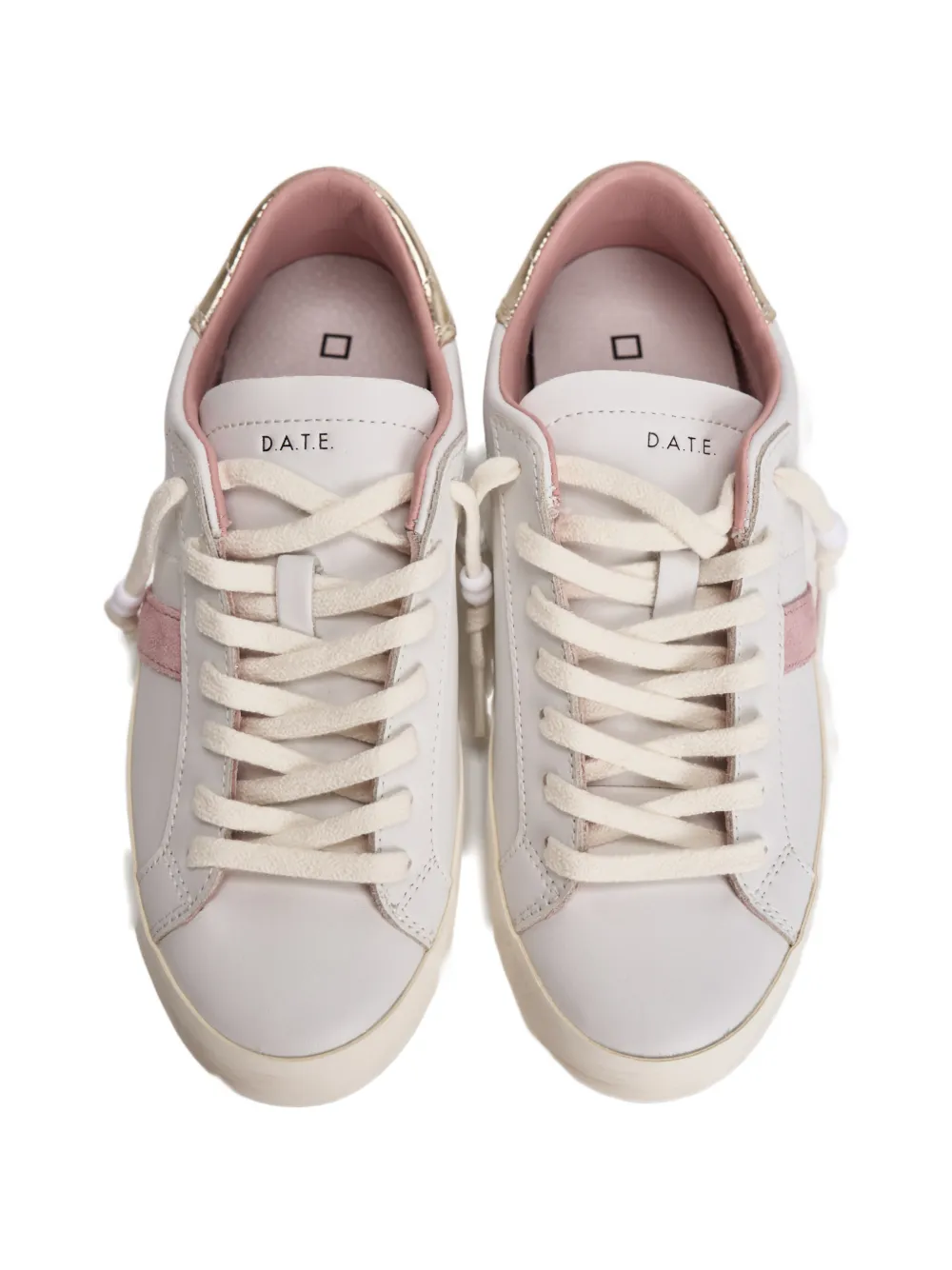 D.A.T.E. HL CLF side-stripe low-top sneakers Wit