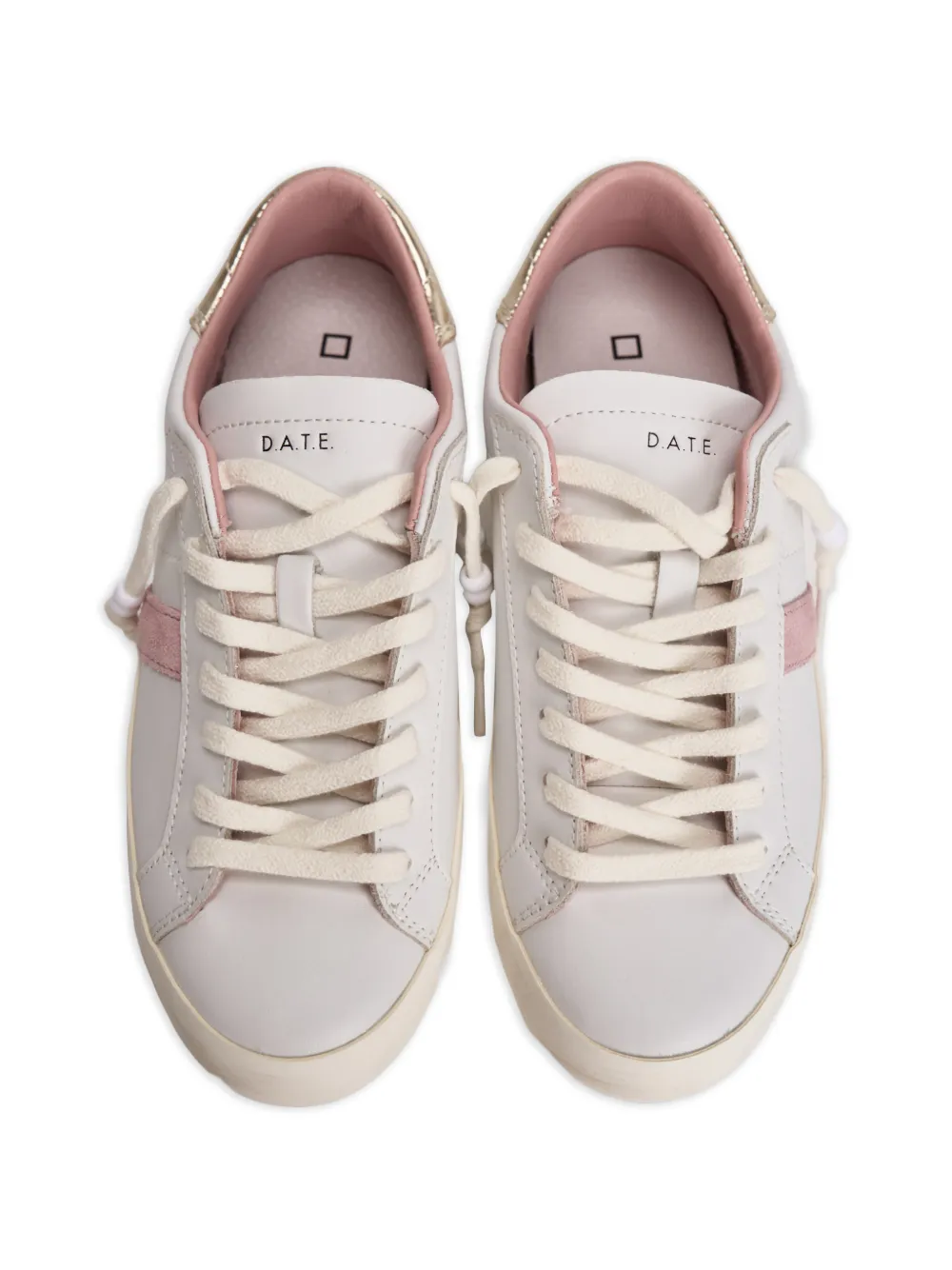 D.a.t.e. Hl/clf Side-stripe Low-top Sneakers - White 