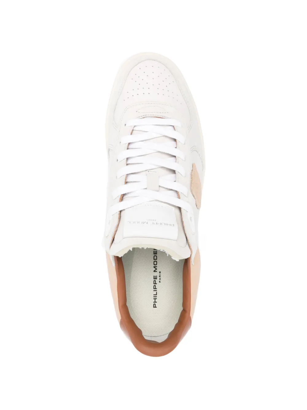 Philippe Model Paris suede panelled sneakers Beige