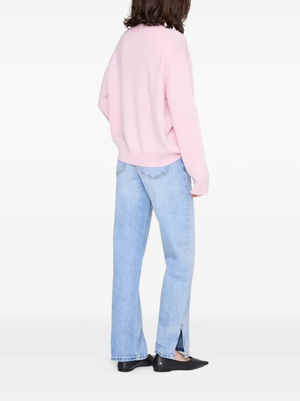 ANINE BING Lee trui met ronde hals Roze
