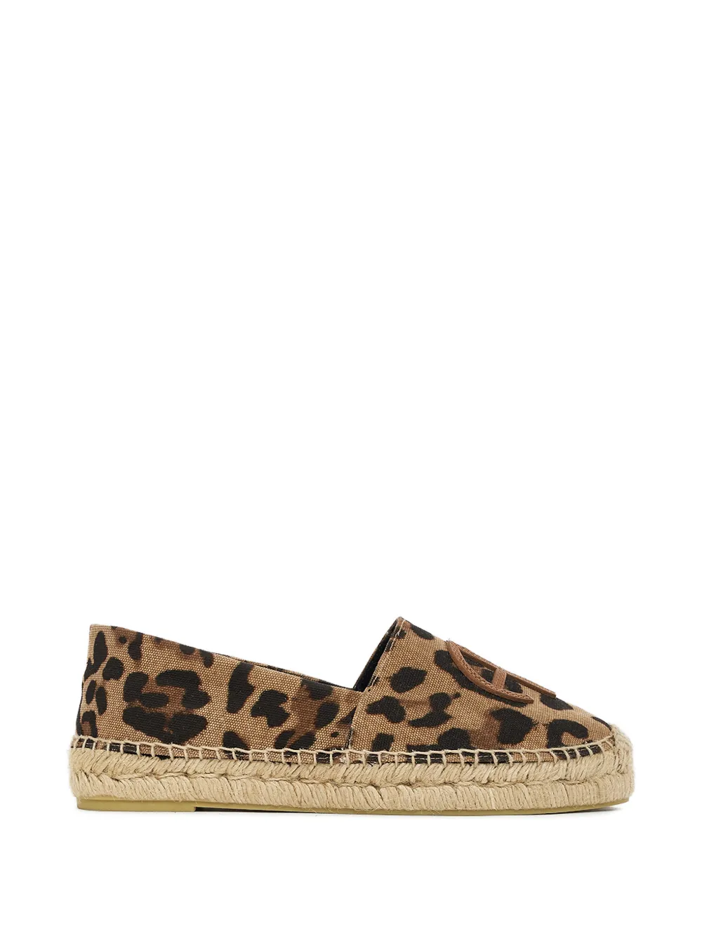 ANINE BING Paloma espadrilles met luipaardprint Beige