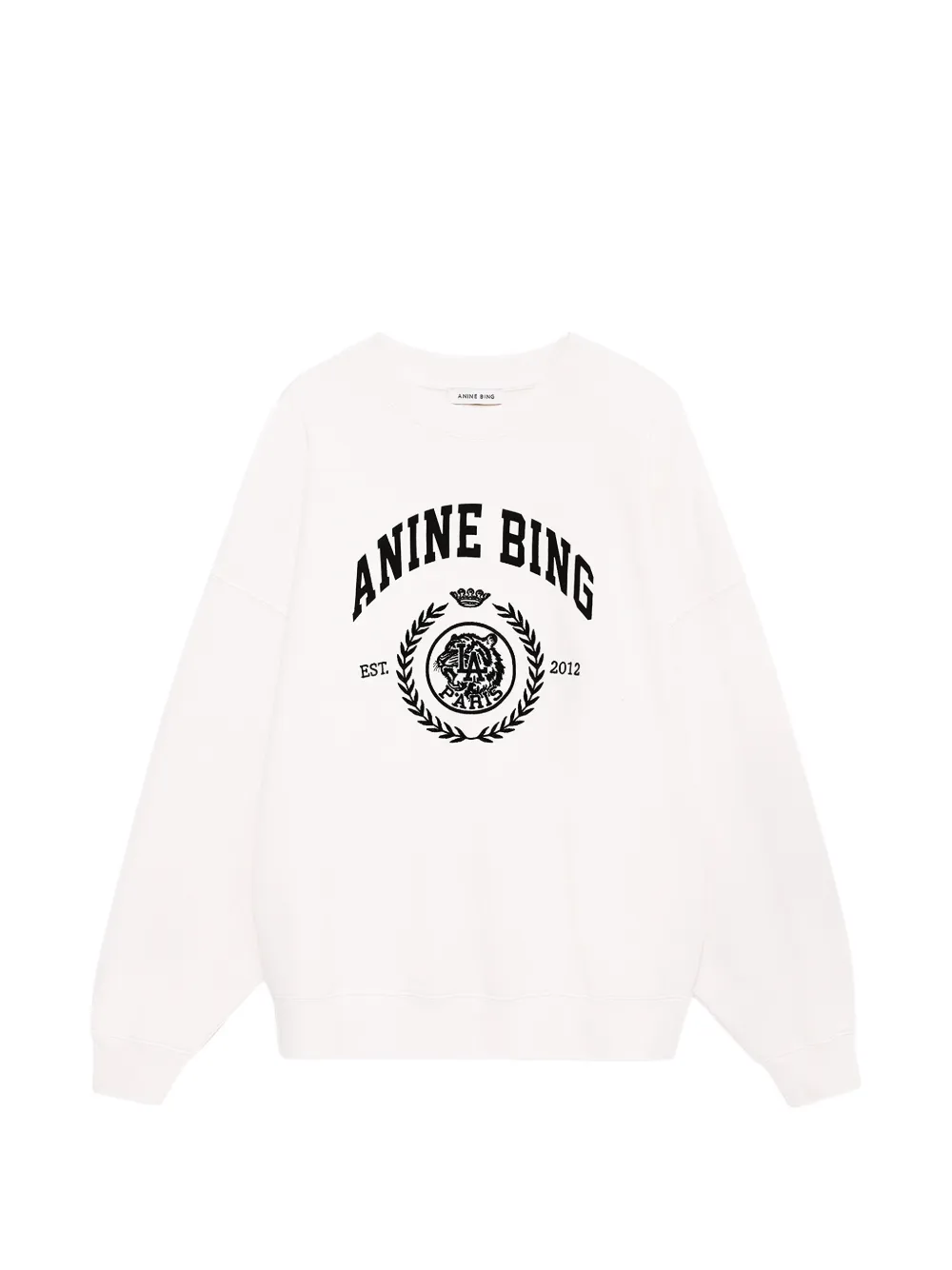 ANINE BING logo-print sweatshirt - Toni neutri