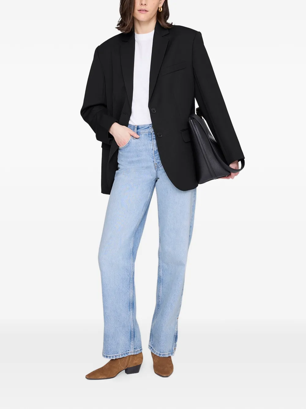 ANINE BING Freya enkellaarzen Bruin