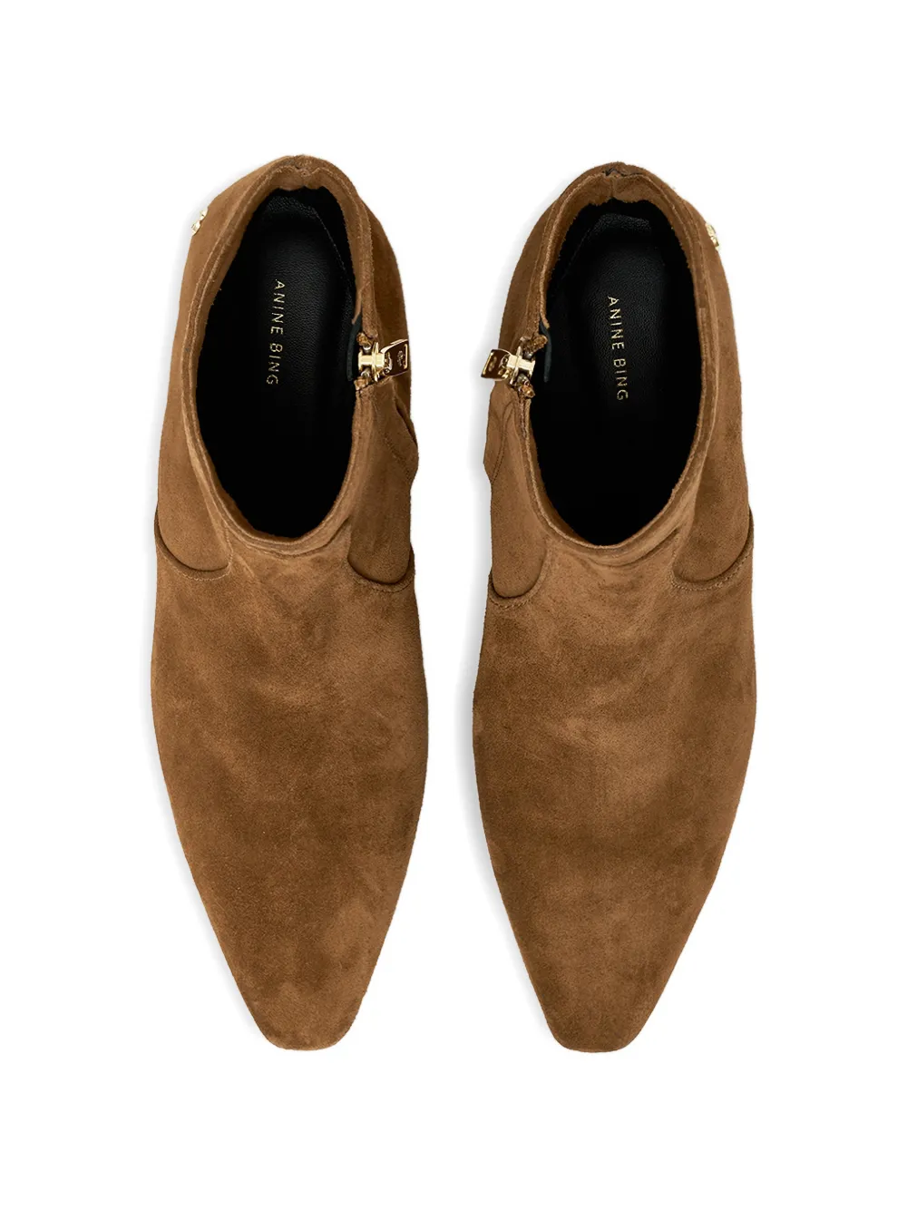 ANINE BING Freya enkellaarzen Bruin