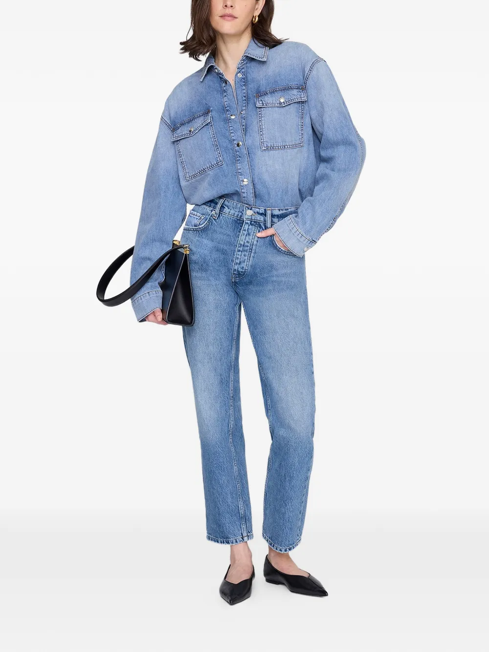  Anine Bing Paxton Button-up Shirt - Blue 