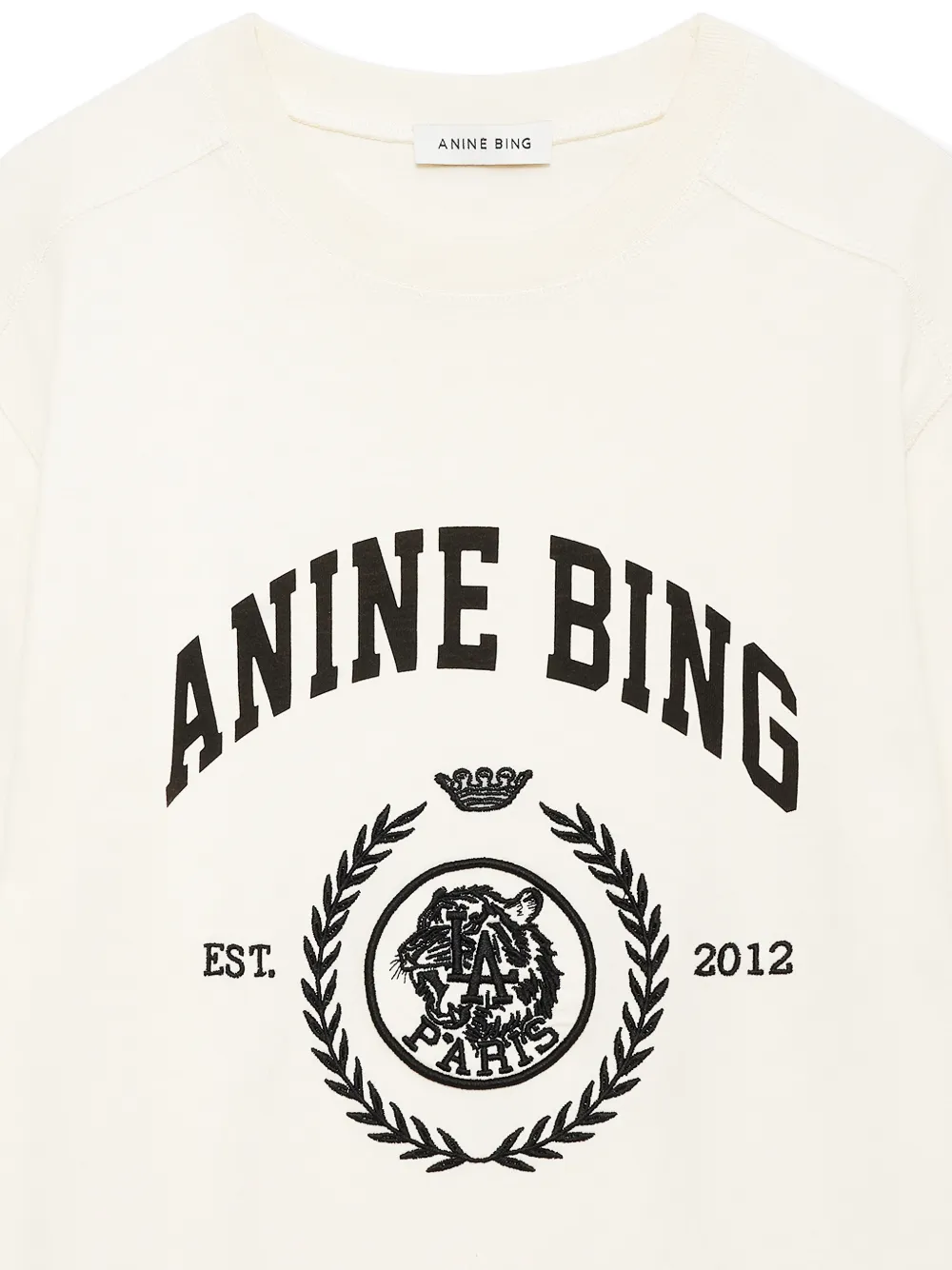 ANINE BING Jaylin T-shirt met print Beige
