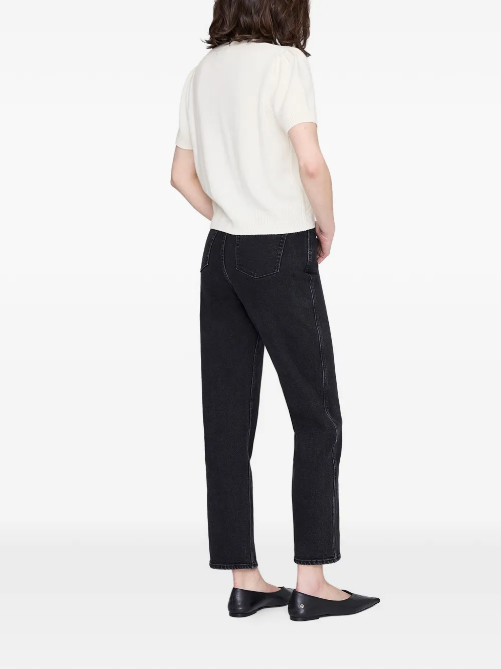 ANINE BING Gracie vest met pofmouwen Beige