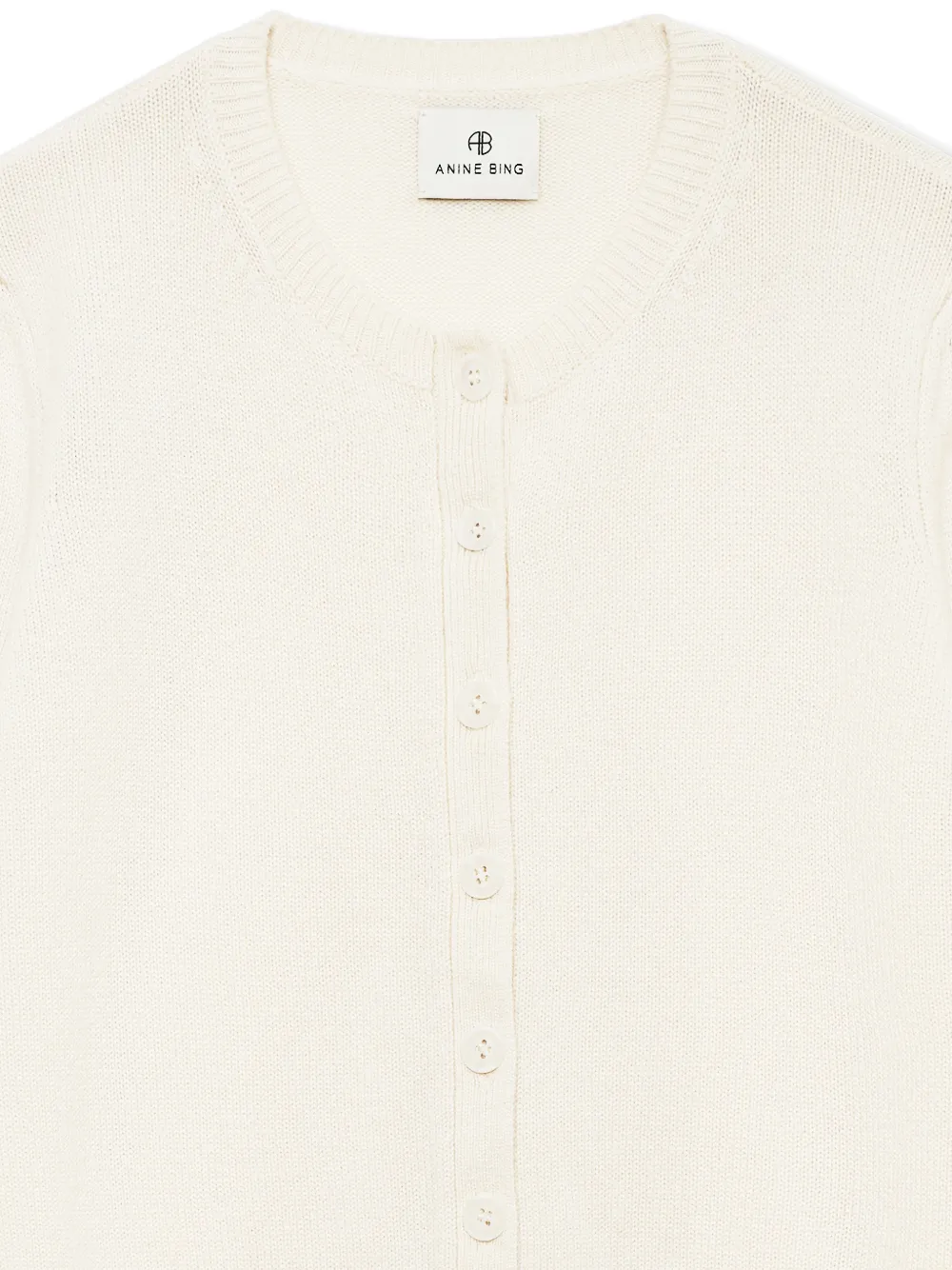 ANINE BING Gracie vest met pofmouwen Beige