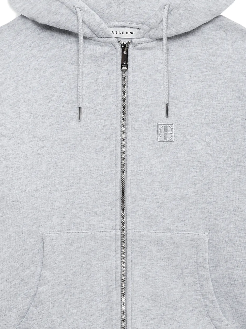 ANINE BING Casper hoodie met rits Grijs