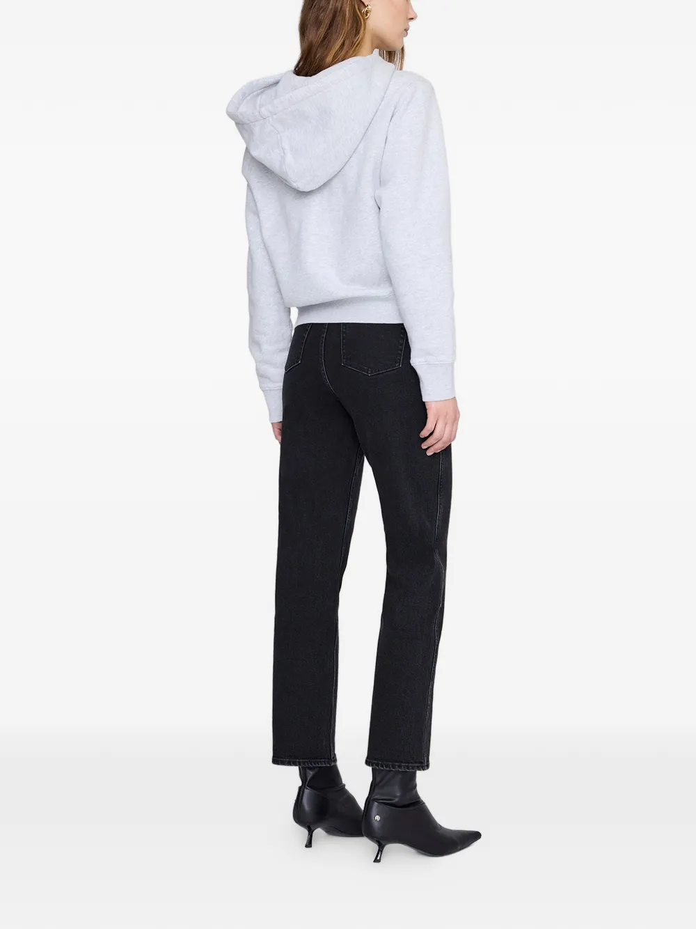 ANINE BING Casper hoodie met rits Grijs