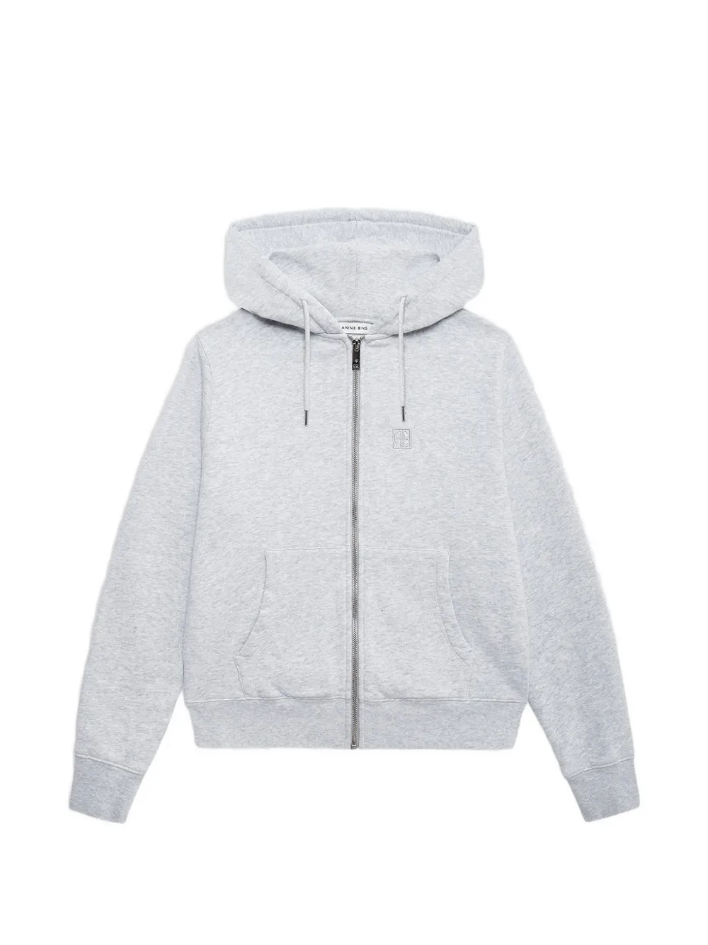 ANINE BING Casper zip up Bing hoodie - Grey