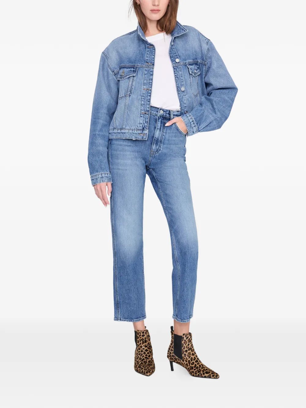 ANINE BING Stevie leopard-print boots Bruin