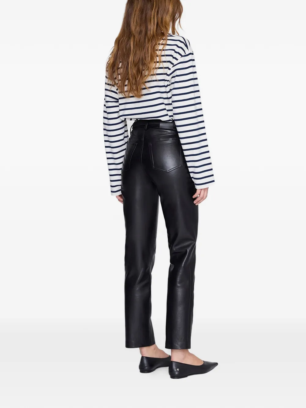 ANINE BING Gestreepte blouse Wit