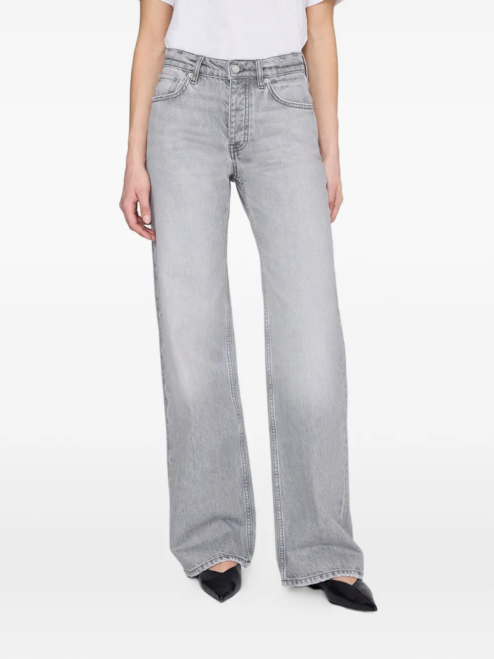 ANINE BING Hugh jeans Grijs