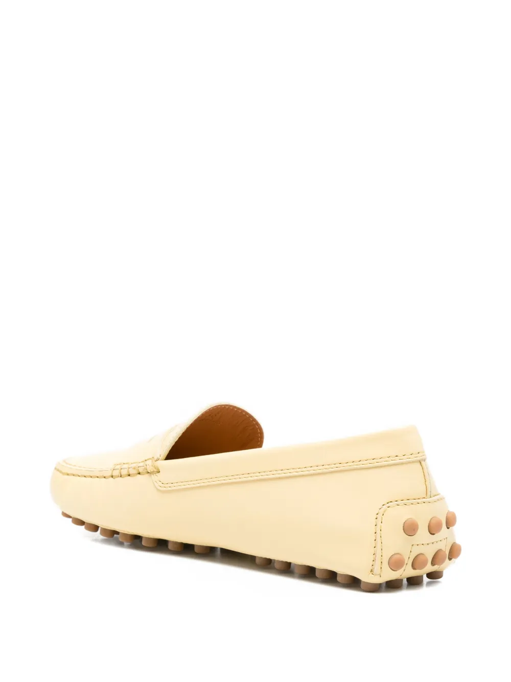 Tod's Leren penny loafers Geel