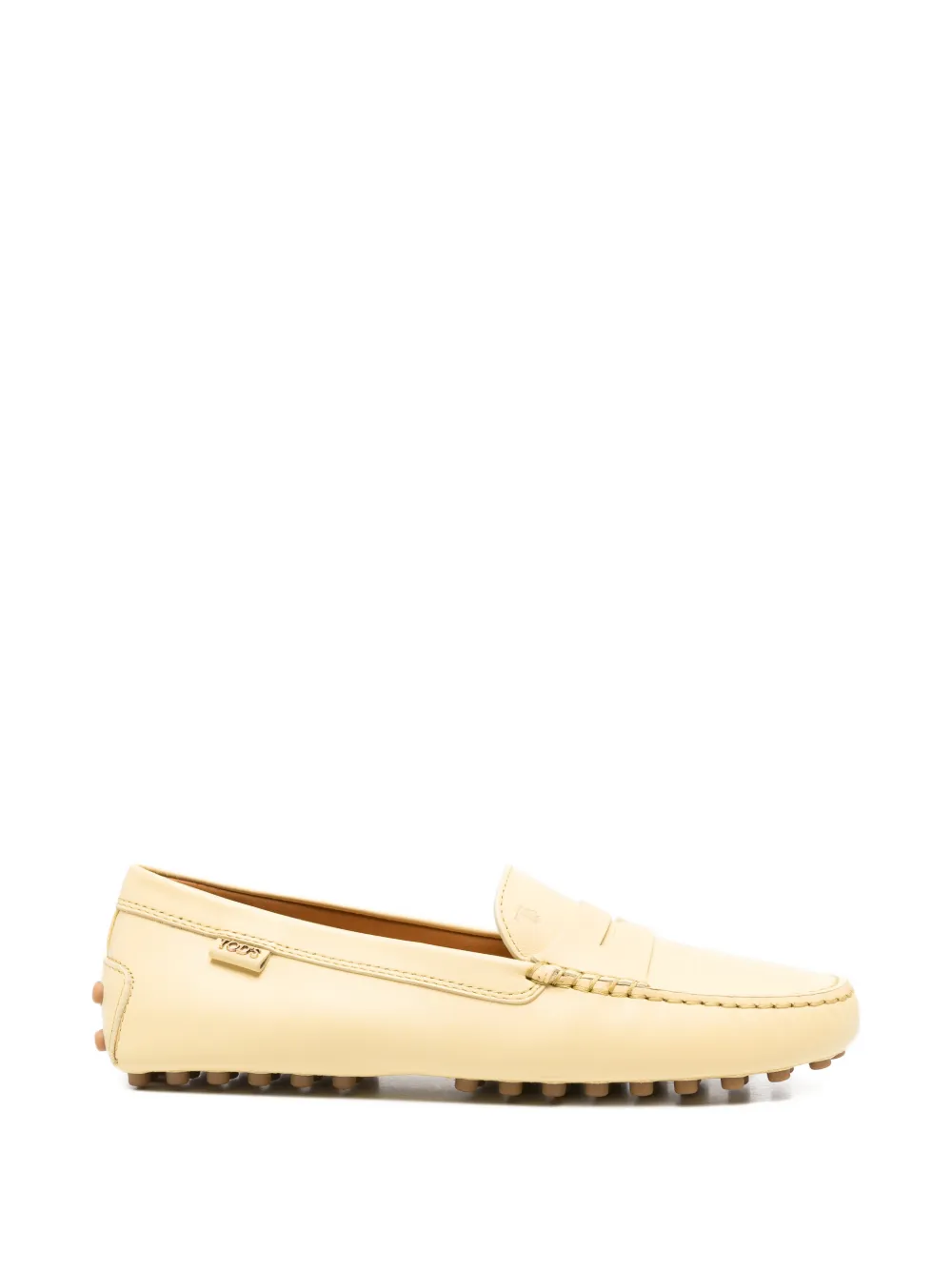 Tod's penny-strap leather loafers - Giallo