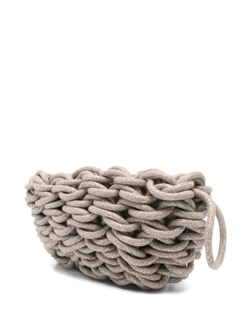  Alienina Lina Woven Clutch Bag - Brown 