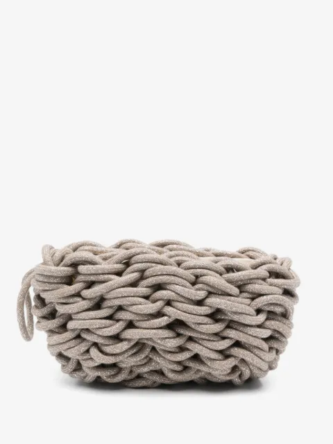 Alienina Lina woven clutch bag