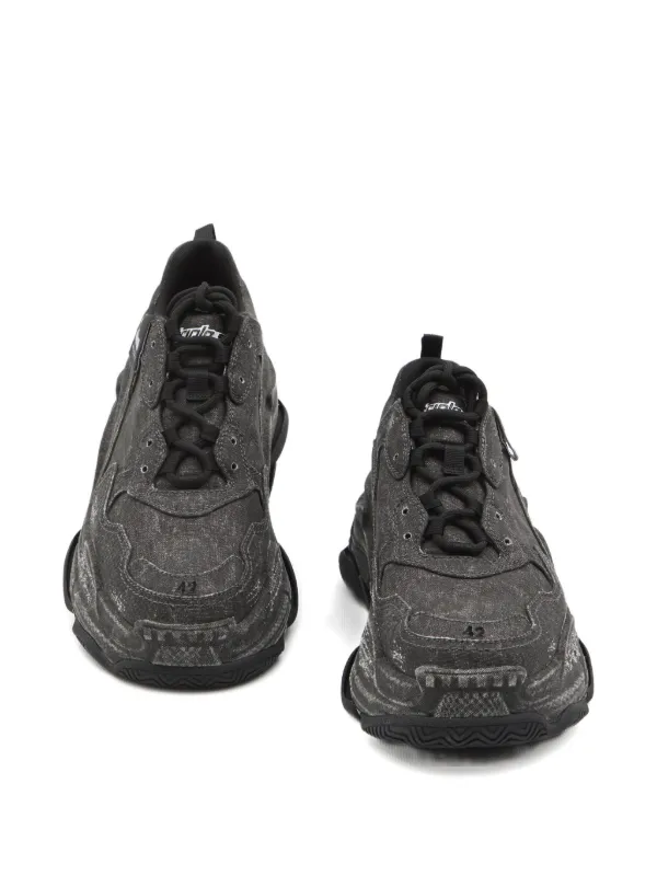 Balenciaga Triple S Faded Sneakers | Grey | FARFETCH RO