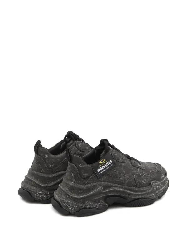 Balenciaga Triple S Faded Sneakers | Grey | FARFETCH RO