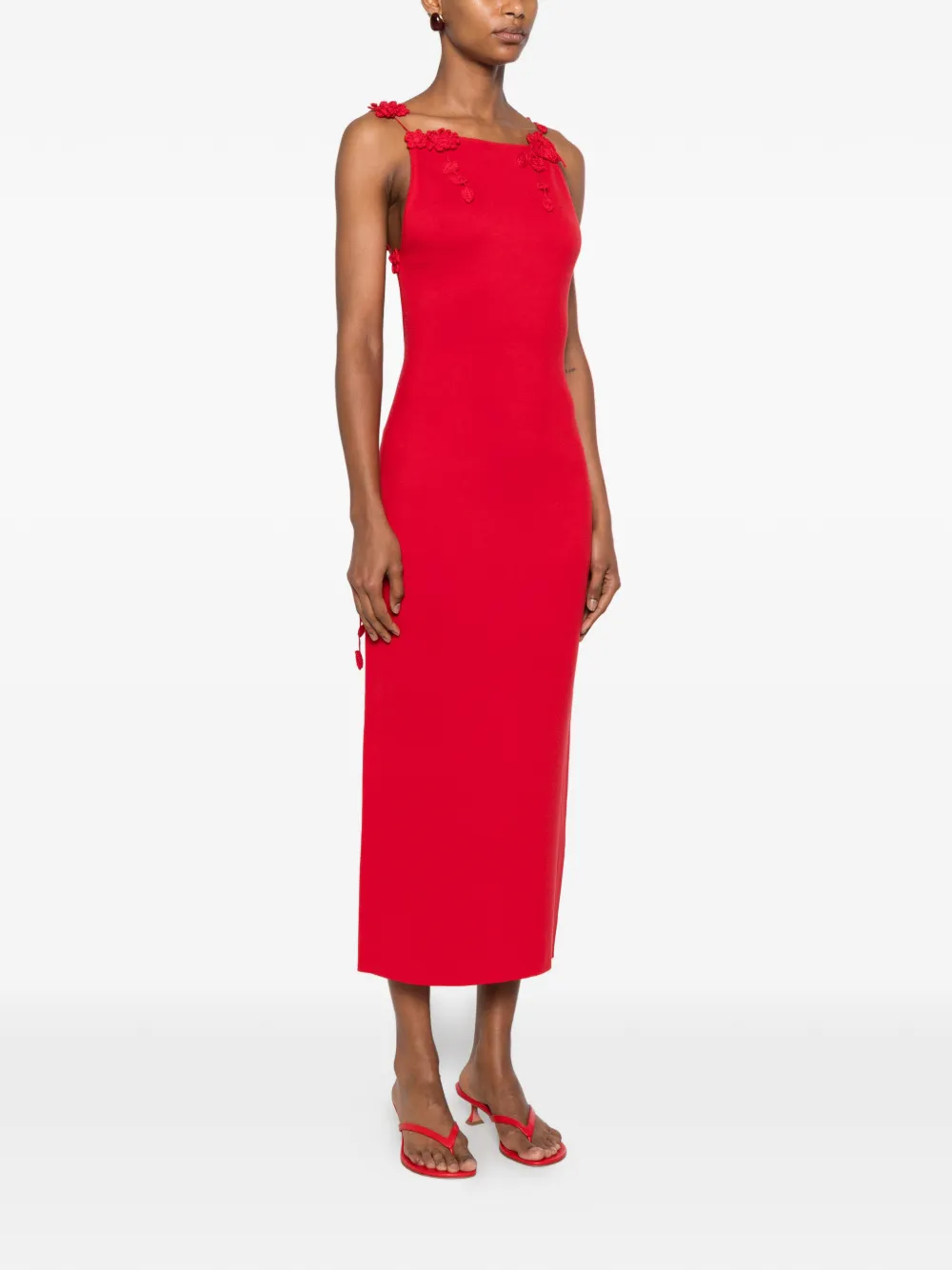 Cult Gaia Giuliana gebreide jurk Rood