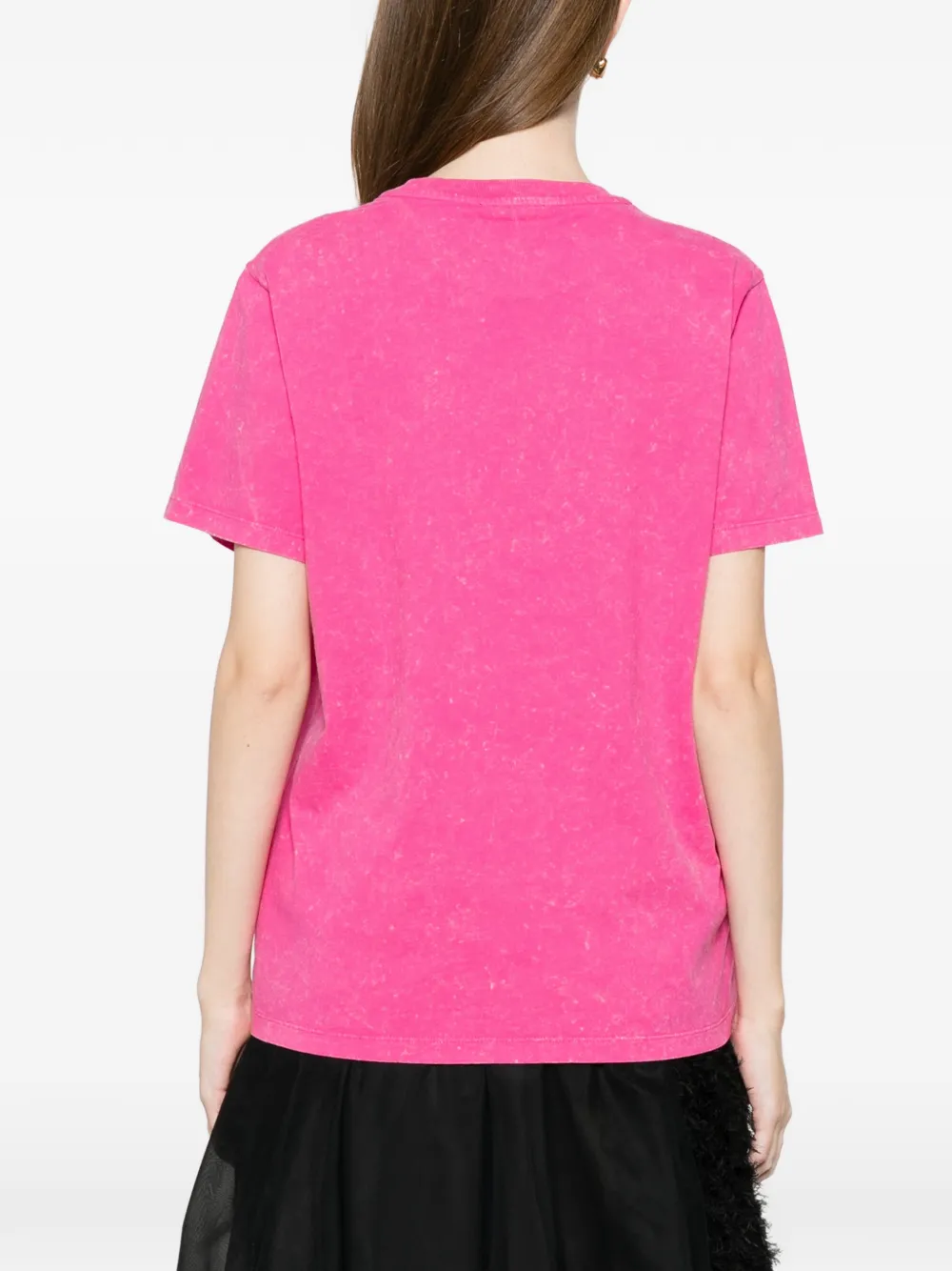 GANNI T-shirt met print Roze