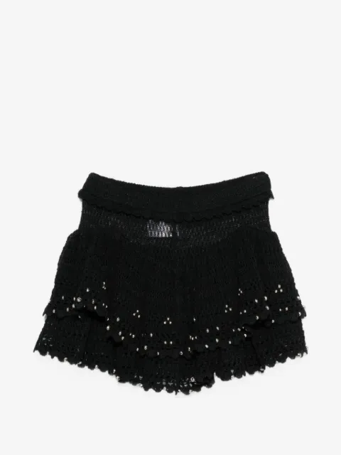 ISABEL MARANT falda corta con mostacillas
