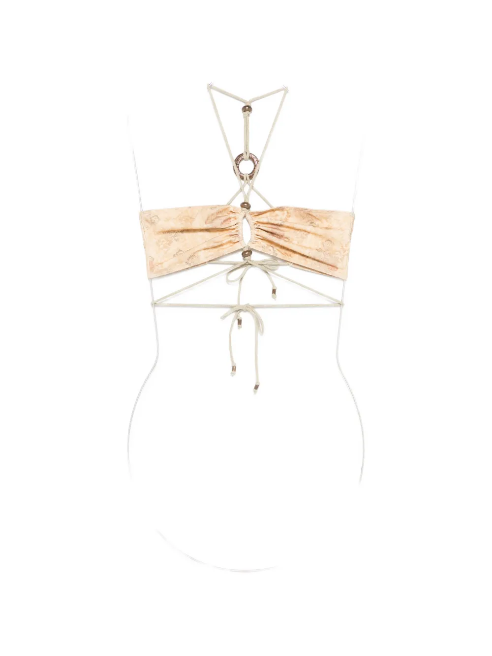 ISABEL MARANT Analia ring strap bikini top - Toni neutri