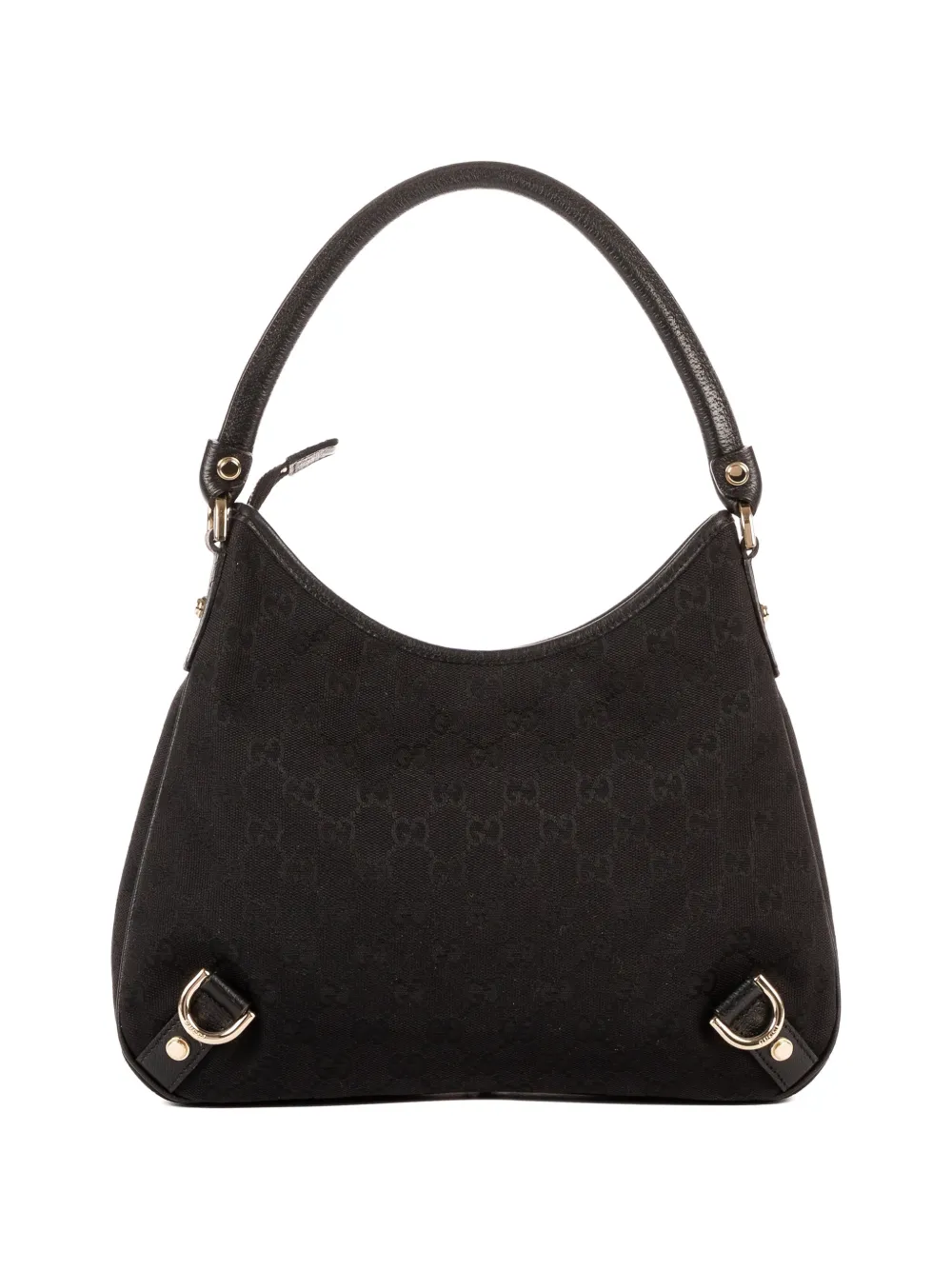  Gucci Pre-owned Abbey D-ring Patterned Shoulder Bag - Black 