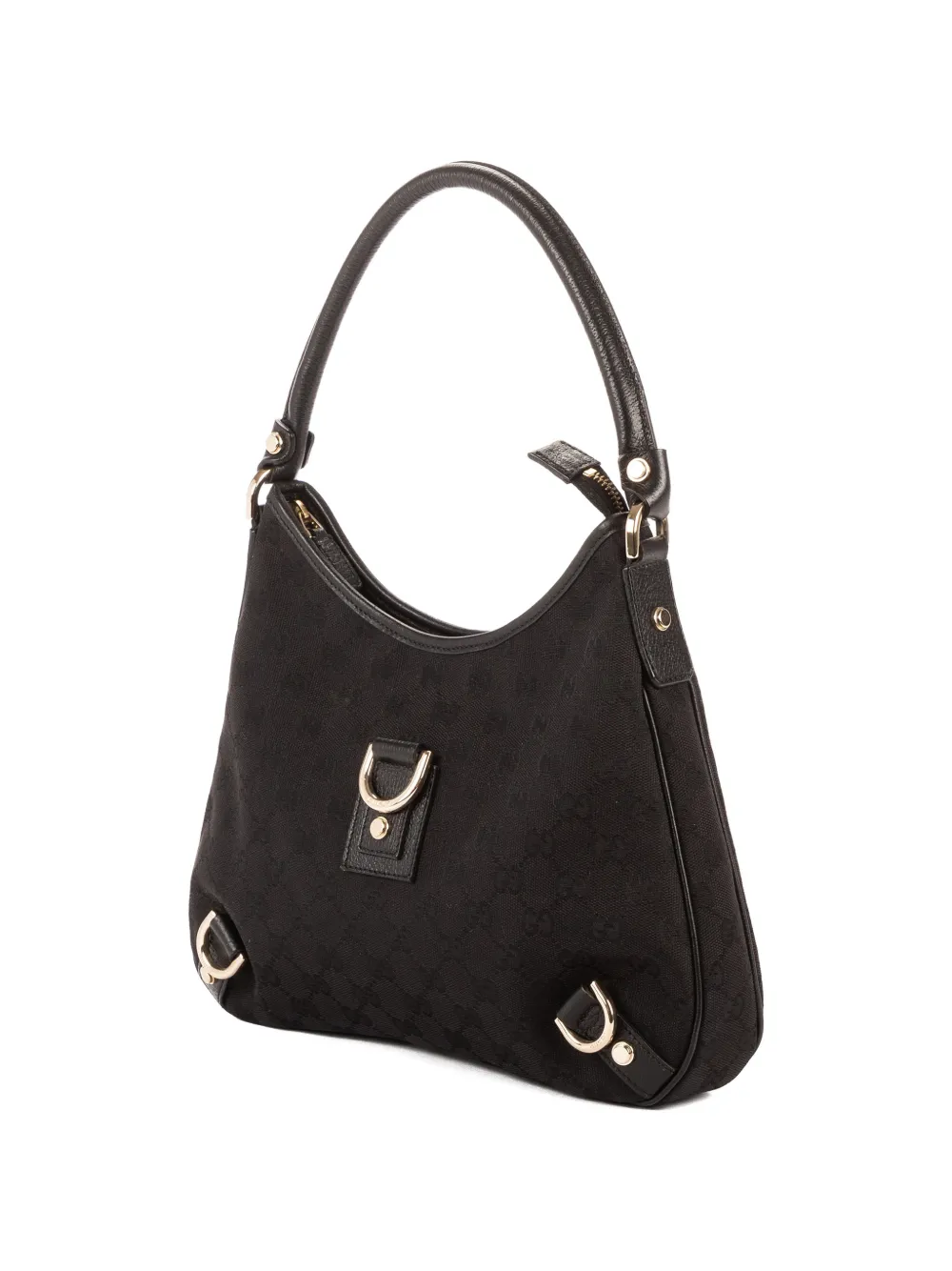  Gucci Pre-owned Abbey D-ring Patterned Shoulder Bag - Black 