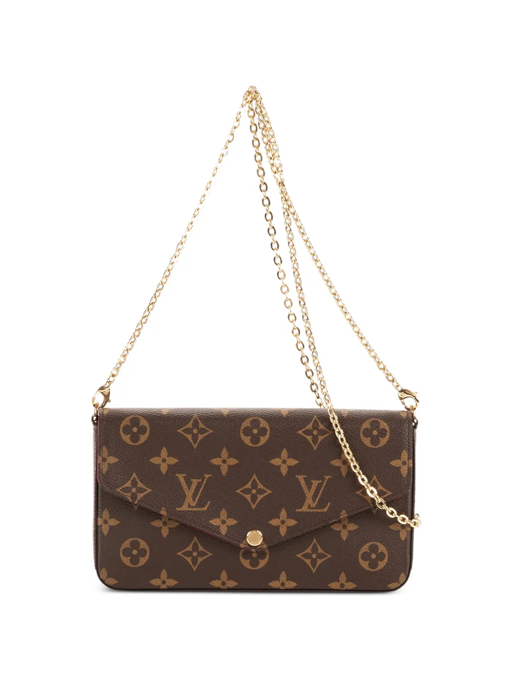 Louis Vuitton Pre-Owned Félicie monogram chain shoulder bag - Marrone