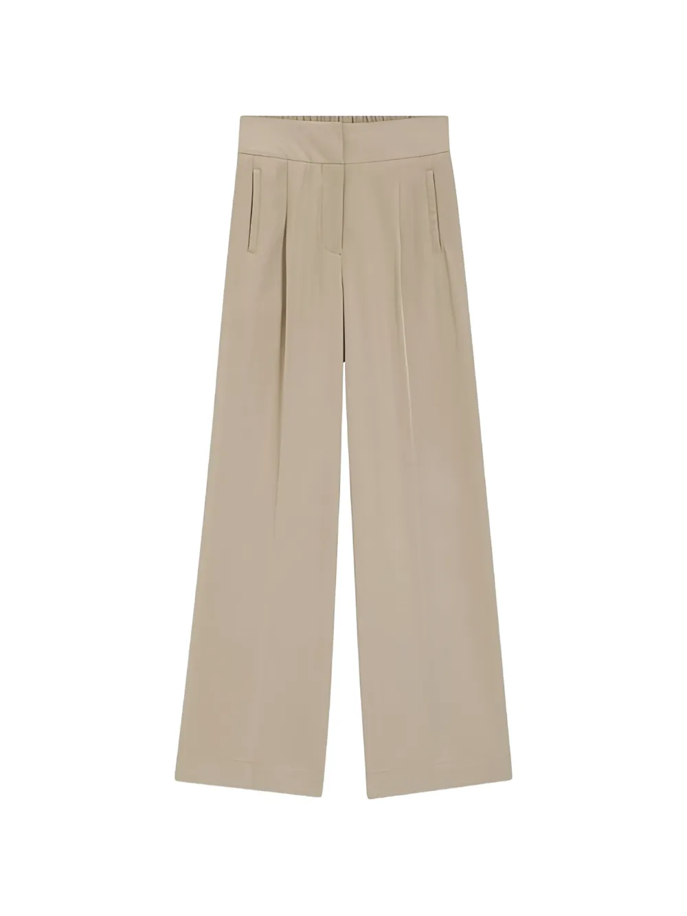 BOSS C Tarima pleated wide-leg trousers - Nude