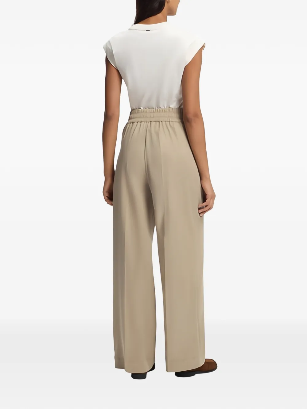 C Tarima Pleated Wide-Leg Trousers