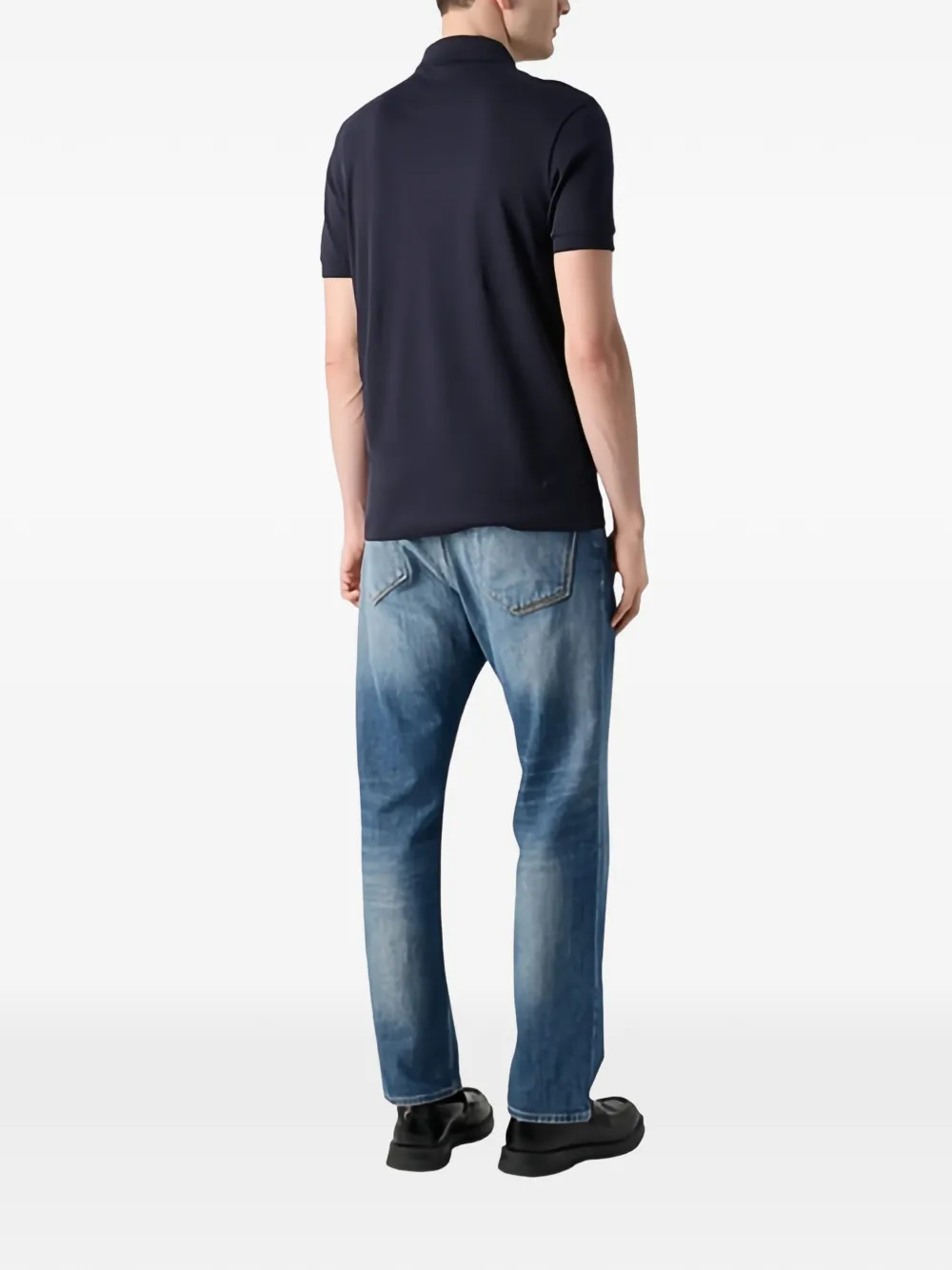 BOSS Poloshirt met logo Blauw