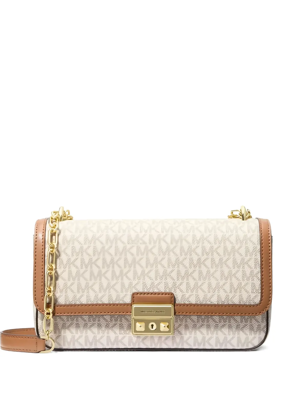 Michael Michael Kors Borsa a spalla Tribeca grande con logo - Toni neutri