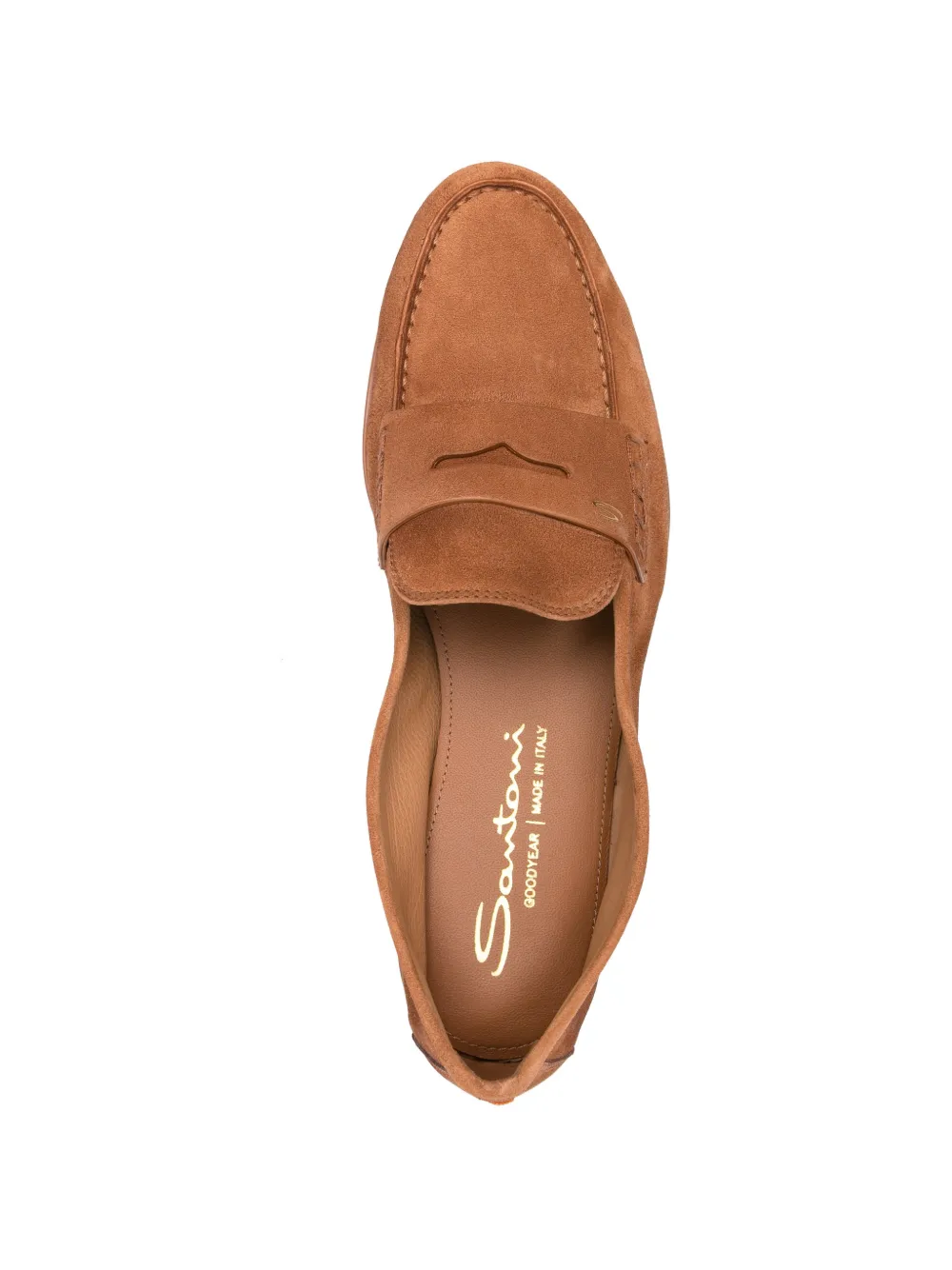 Santoni Suède loafers Bruin