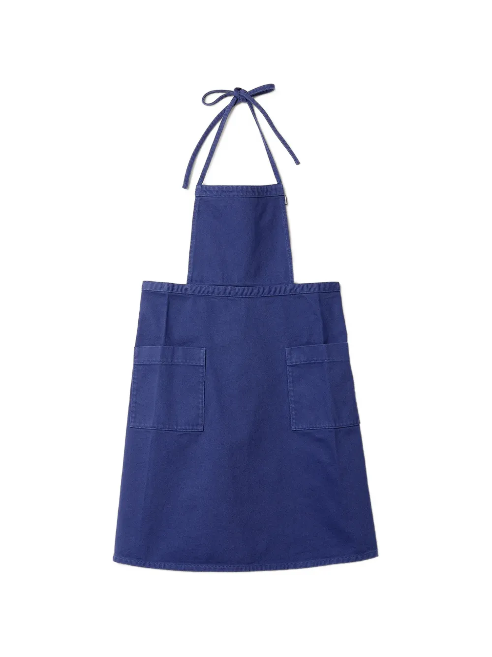 Miu Miu garment-dyed gabardine apron - Blau