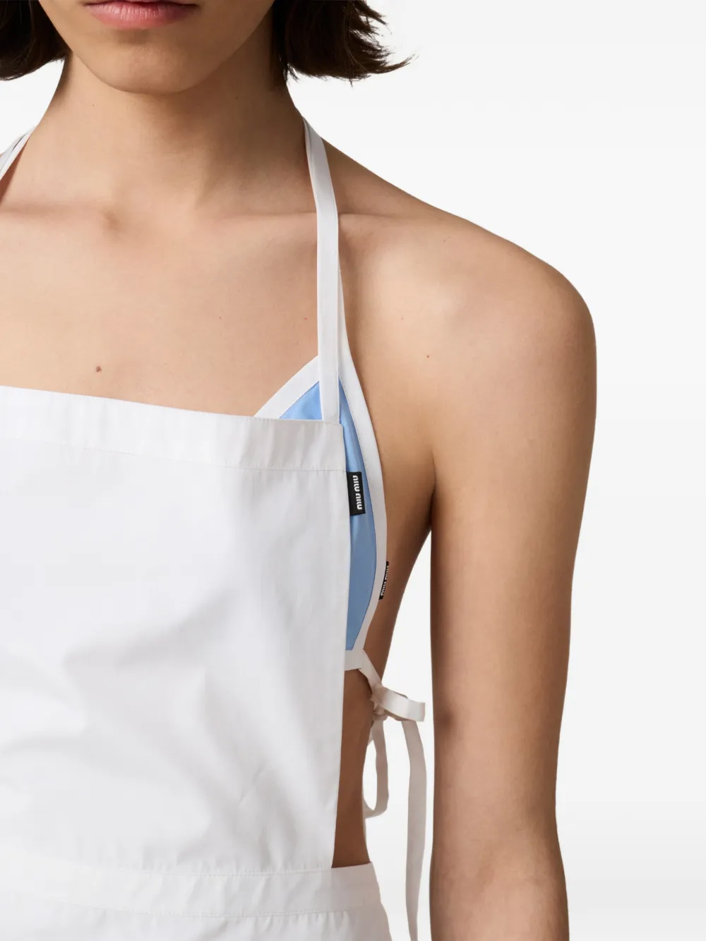 Miu Mini-jurk van popeline Wit