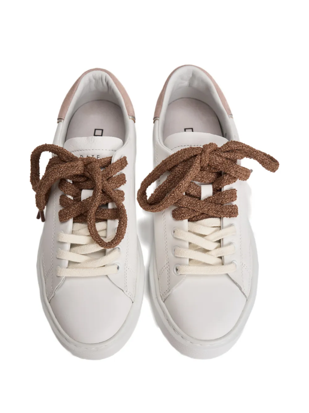 D.A.T.E. Sfera sneakers met plateauzool Wit