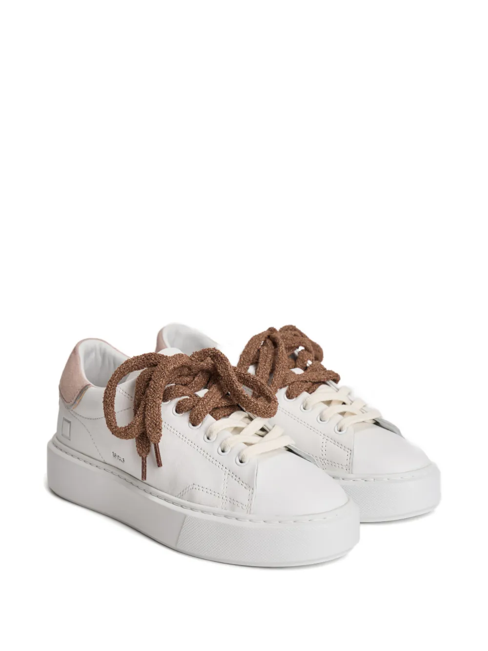D.A.T.E. Sfera sneakers met plateauzool Wit