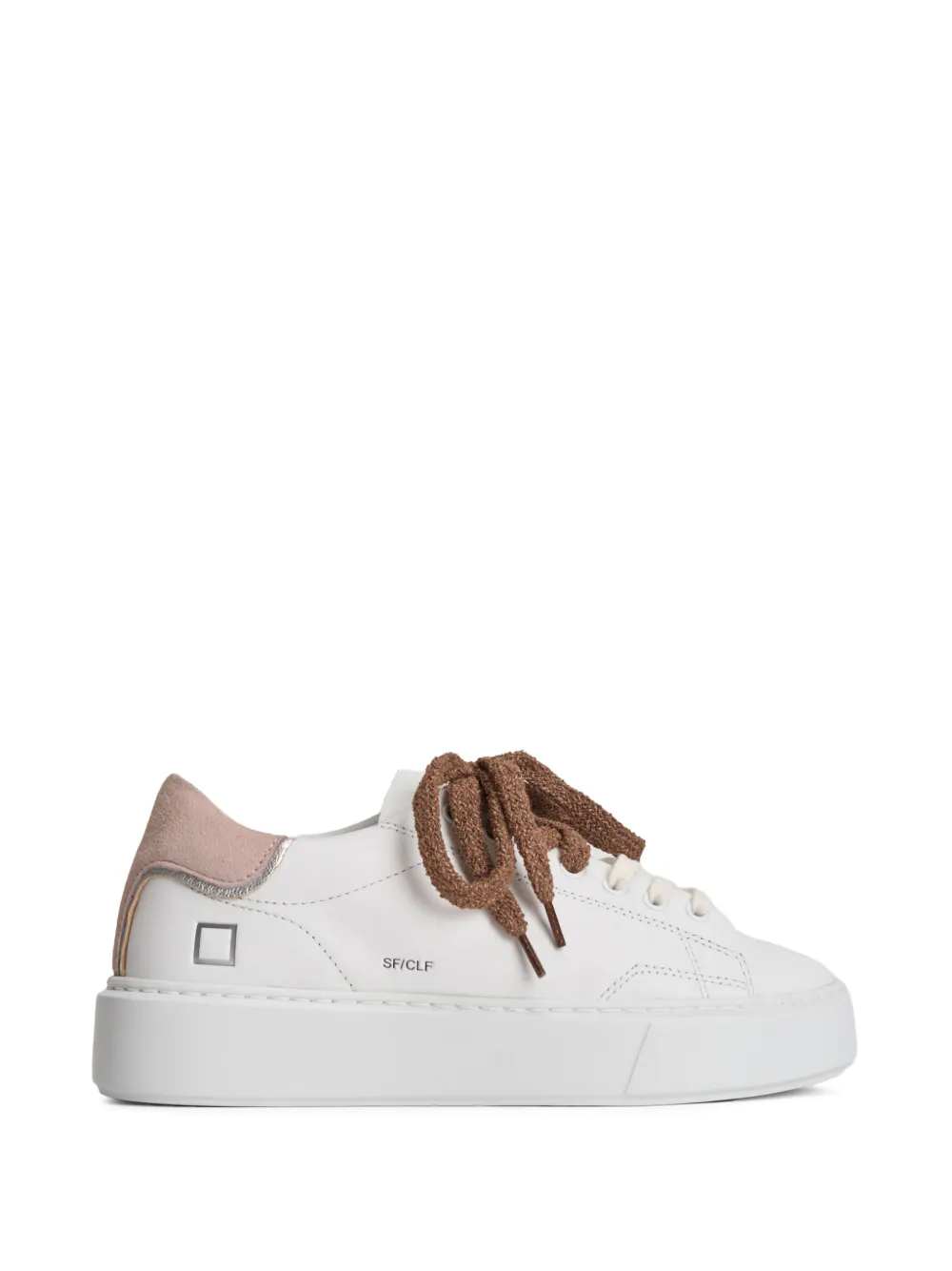D.A.T.E. Sfera lace-up platform sneakers - Bianco