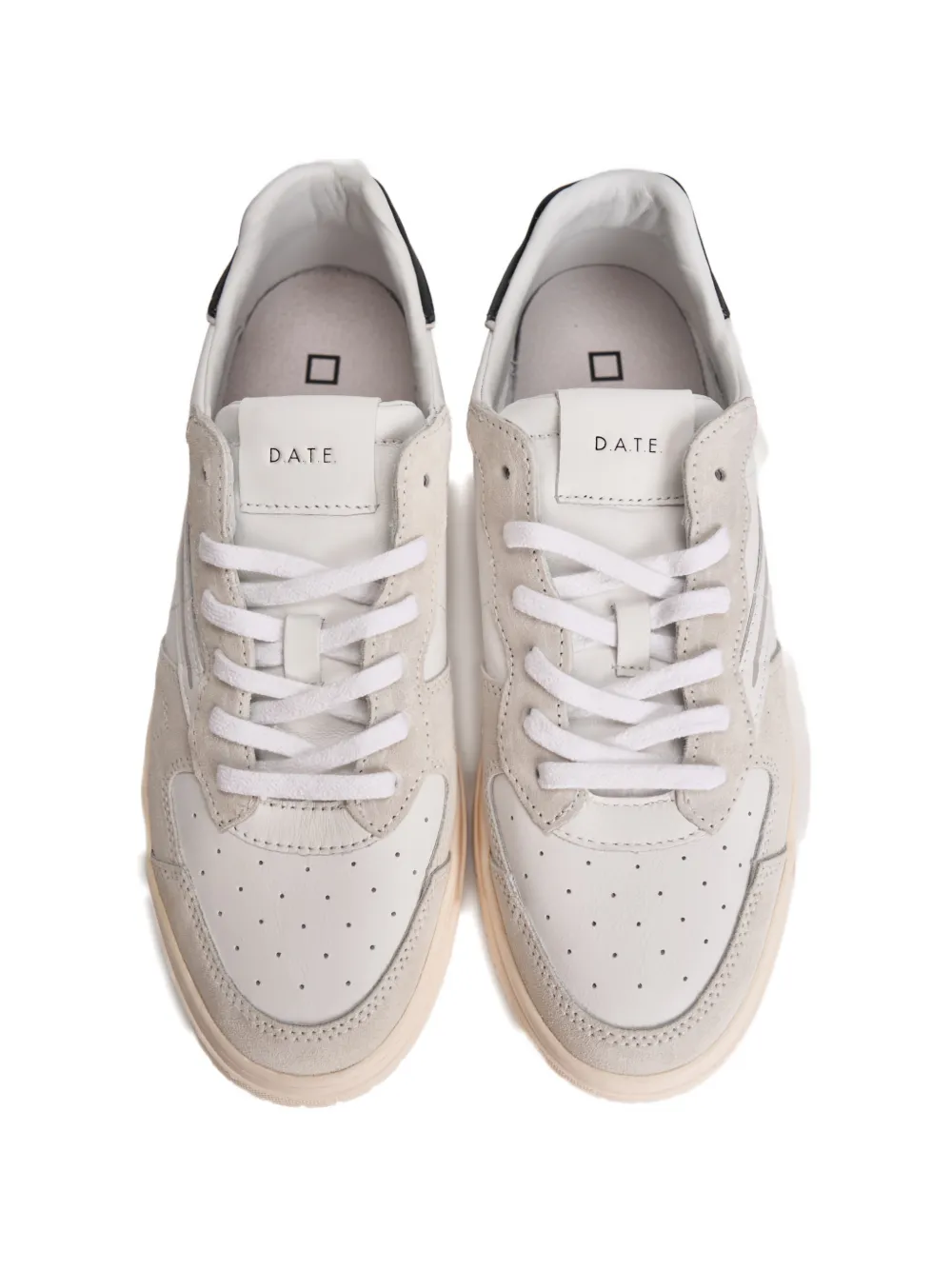 D.A.T.E. Torneo sneakers met plateauzool Wit