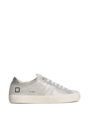 【美品】D.A.T.E. HILL LOW PLATFORM STARDUST D.A.T.E. Hill Low Stardust metallic-finish Sneakers | Silver