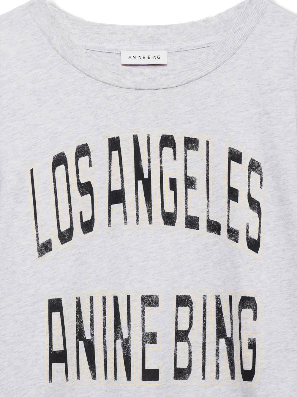 ANINE BING T-shirt met print Grijs