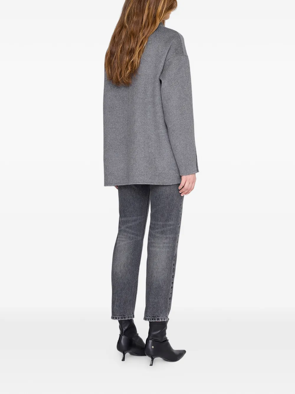  Anine Bing Luca Button-pocket Jacket - Grey 