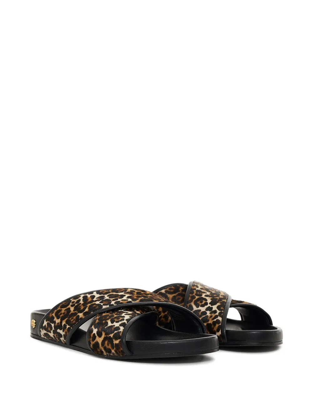 ANINE BING Emi sandalen met luipaardprint Bruin