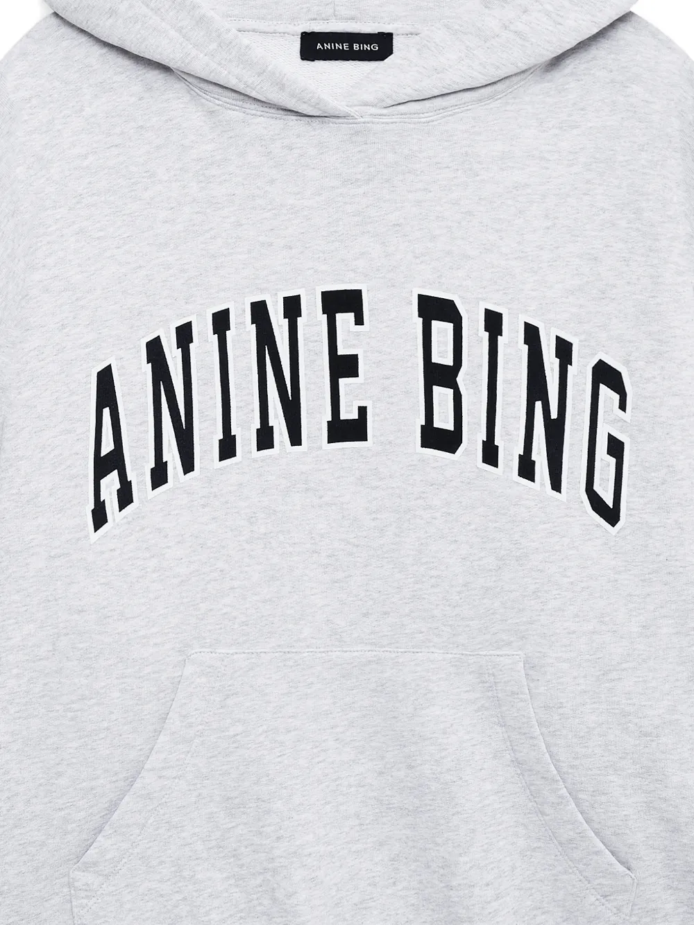 ANINE BING Hoodie met logodetail Grijs