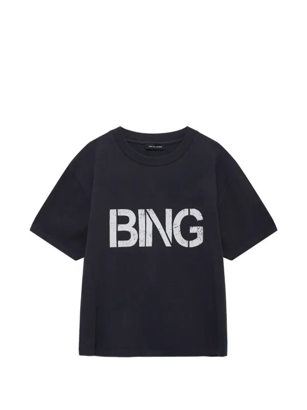 ANINE BING プリント Tシャツ | ブラック | FARFETCH JP