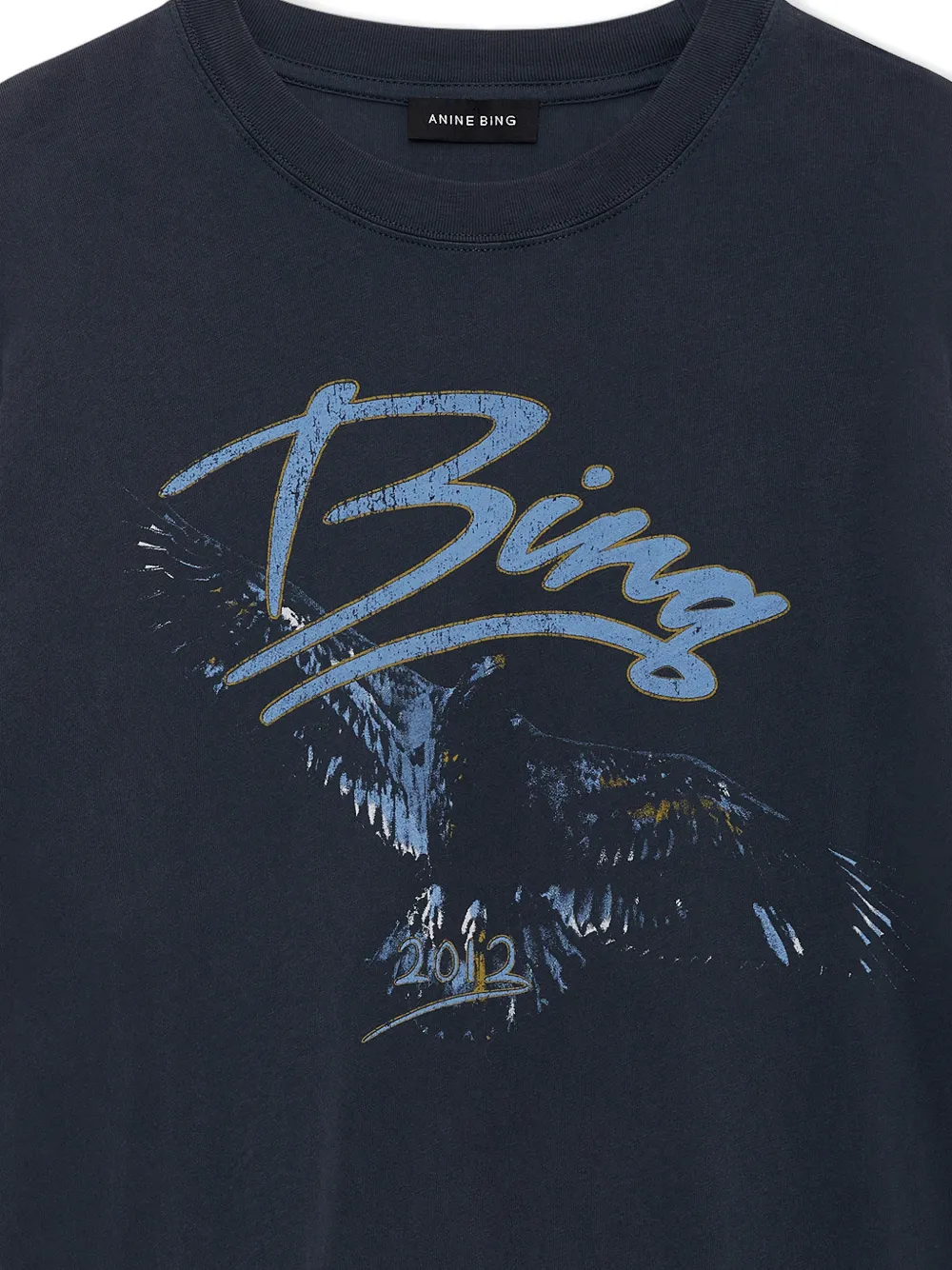 ANINE BING T-shirt met print Zwart