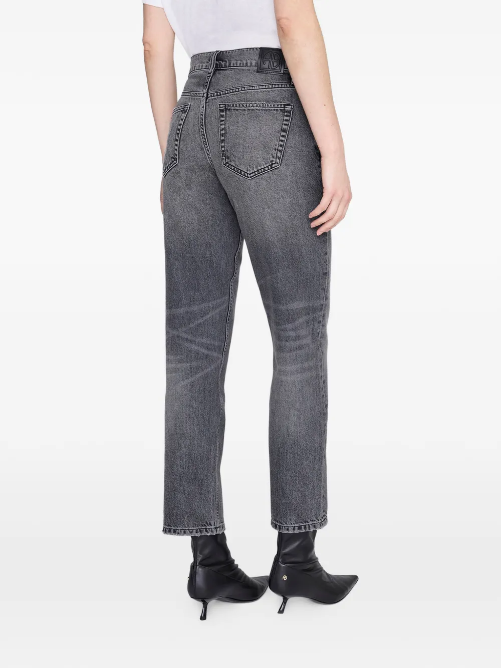 ANINE BING Kate jeans met gewassen effect Grijs